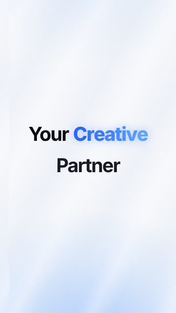 Frame from the Galluzzi Visuals brand reel: Your Creative Partner